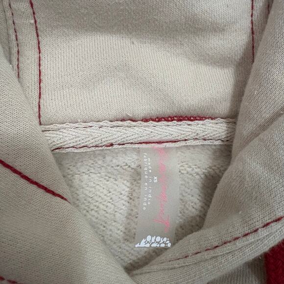 Free People Final Call Rose Logo Hoodie XS - Picture 3 of 10